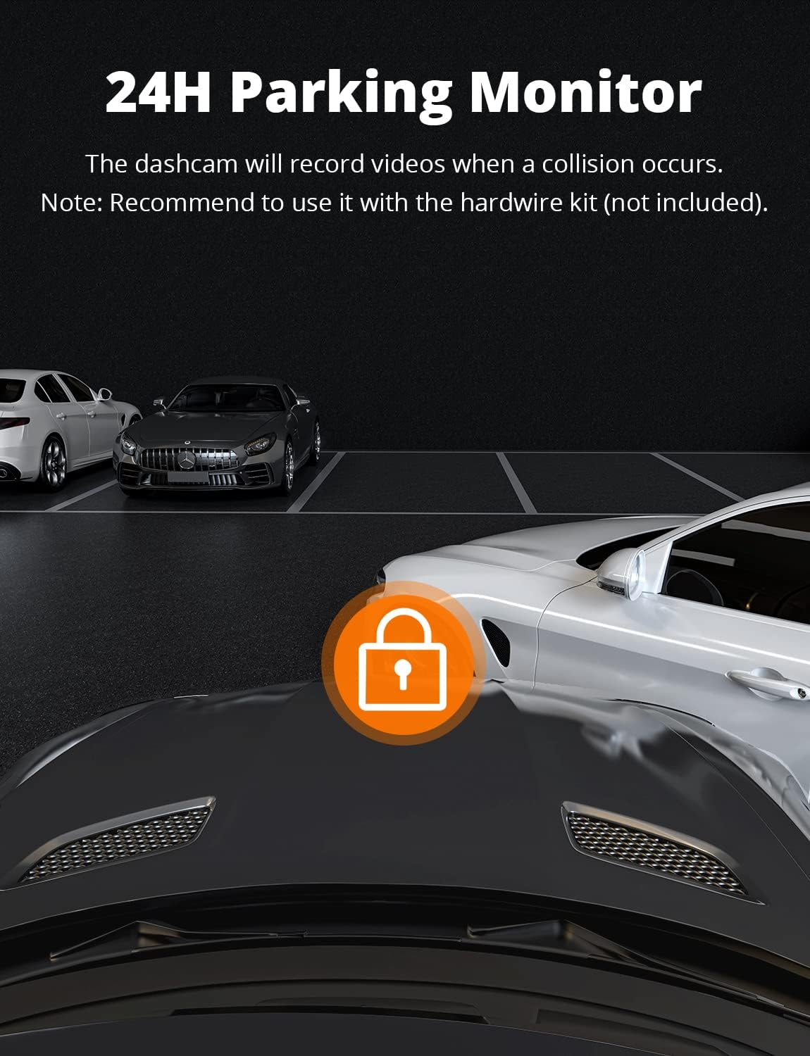 Kingslim D4 4K Dual Dash Cam with Built-in WiFi GPS, Front 4K/2.5K Rear 1080P Dual Dash Camera for Cars, 3 IPS Touchscreen 170° FOV Dashboard Camera with Sony Starvis Sensor, Support 256GB Max